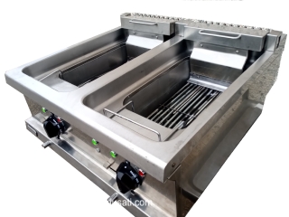 Friggitrice professionale due vasche 2x26litri 8+8kw elettica