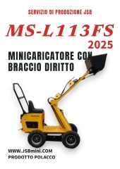 MINI PALA GOMMATA CON BRACCIO DRITTO MS-L113FS JSB - IT