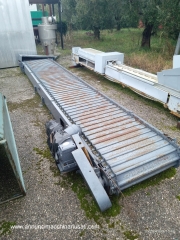 nastro trasportatore a tapparelle metalliche
