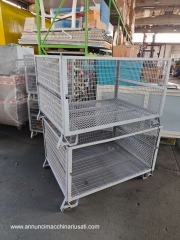 STOCK CESTE CONTENITORI METALLICI IMPILABILI