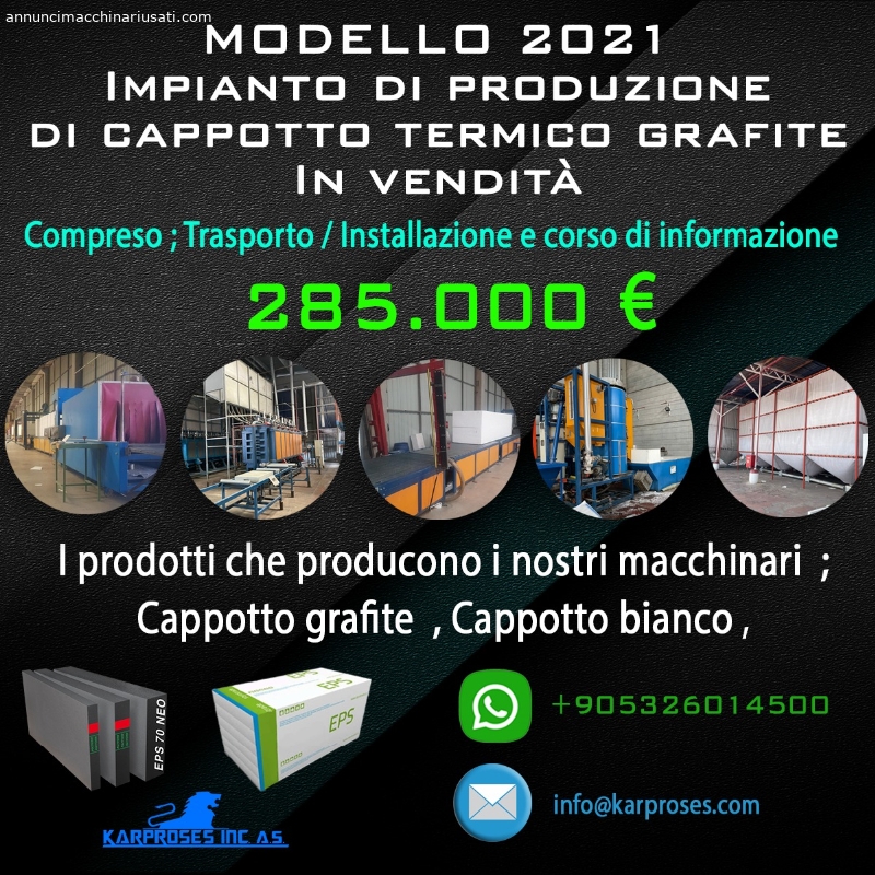 MODELLO 2021 Impianto di produzione di cappotto termico graf