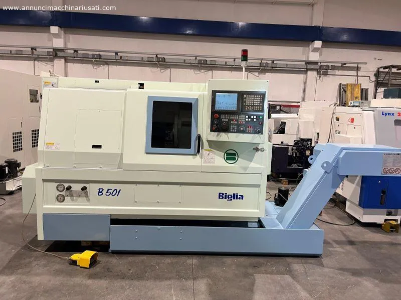 TORNO CNC BIGLIA B 501 FANUC 18i - T AÑO 2002