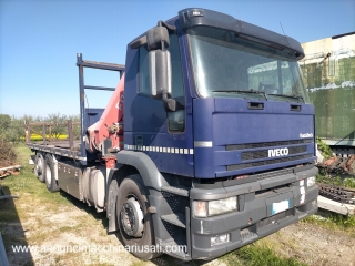 For sale Iveco Eurotech 260E31 fixed body + Fassi F170A.22 crane 