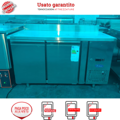 Tavolo refrigerato doppia anta 137x70x83